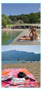Les plages du lac du Bourget